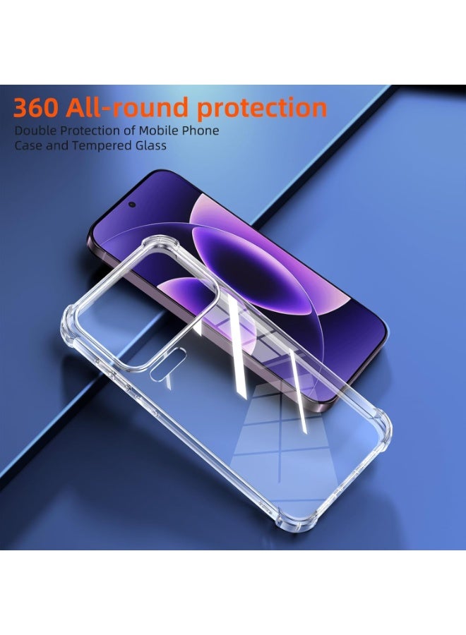 جراب حماية شفاف من مادة TPU مقاوم للصدمات لهاتف Xiaomi 17 Pro Max، مع أفضل حماية للكاميرا. - Image 2